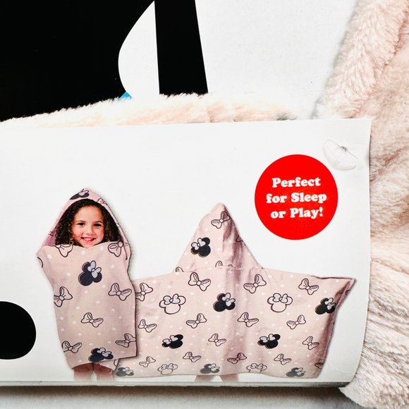 Disney Lightweight Pale Pink/Gray Hooded Throw/Coverup - NWT - Picture 4 of 6